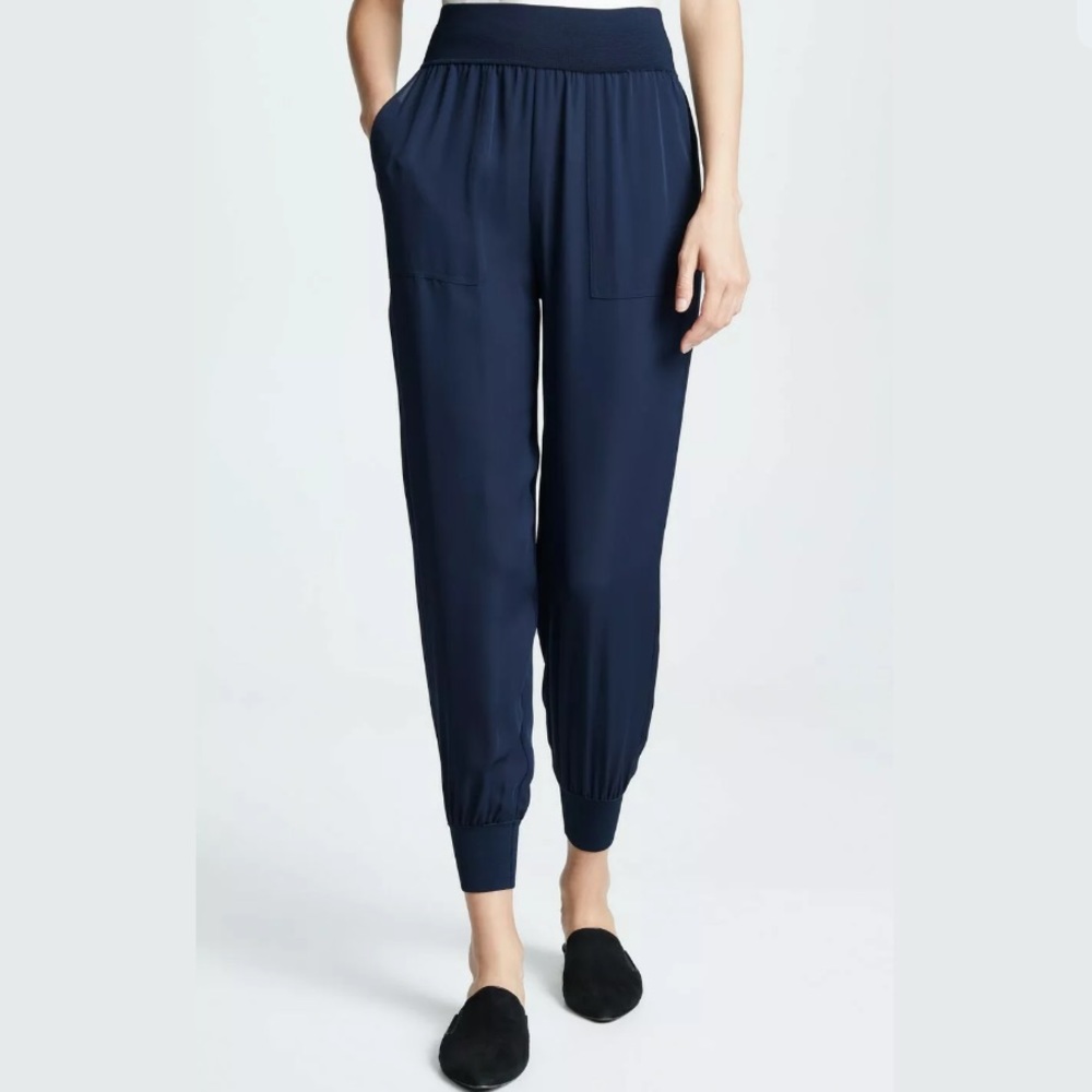 Theory harem 100% silk pants light flowy joggers
